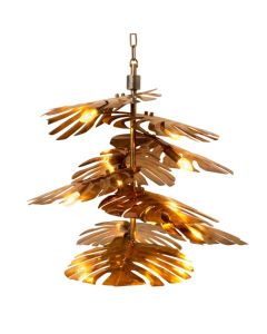 Tropique Vintage Brass Chandelier