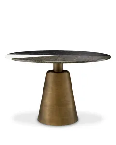 Tricolori Brushed Brass Dining Table