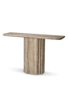 Norrington Silver Travertine Console Table