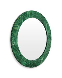 Cassara Marquetry Green Mirror