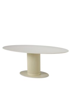 Volterra Sand Oval Outdoor Dining Table