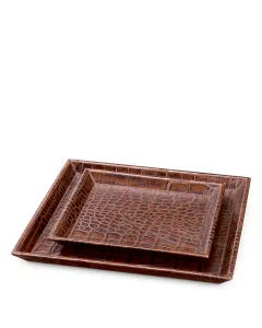 Scaleo Desk Tray - Set of 2 Brown