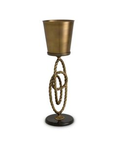 Corwyn Antique Brass Wine Cooler