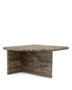Ciro Large Silver Travertine Coffee Table