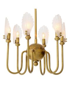 Isabelle Vintage Brass Chandelier