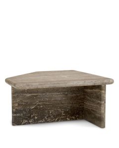 Ciro Small Silver Travertine Coffee Table