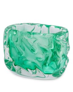 Avoir Green Hand Blown Vase