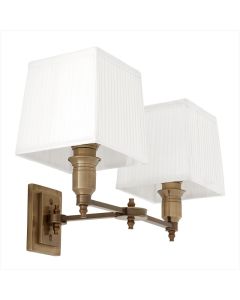 EICHHOLTZ LEXINGTON WALL LAMP DBL/WHITE