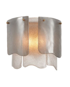 Asinara Smoked Glass Wall Lamp