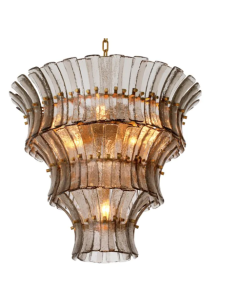 Toscano Smoked Glass Chandelier