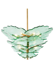 Florina Green Glass Chandelier