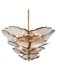 Florina Smoked Glass Chandelier