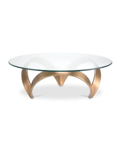 Soquel Vintage Brass Coffee Table