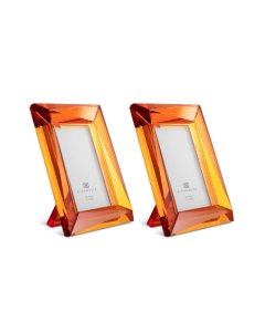Obliquity Large Orange Picture Frame Set of 2
