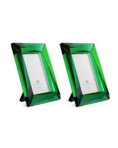 Obliquity Small Green Picture Frame Set of 2