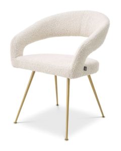 Bravo Boucle Cream Dining Chair