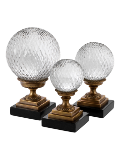 Divani Antique Brass Object - Set of 3