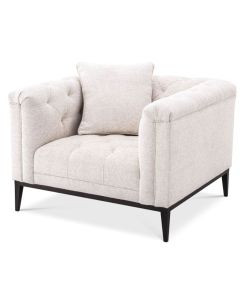 Cesare Lyssa Off White Arm Chair