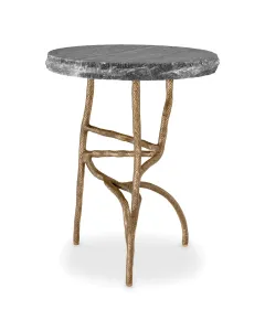Dreyfus Black Marble Side Table