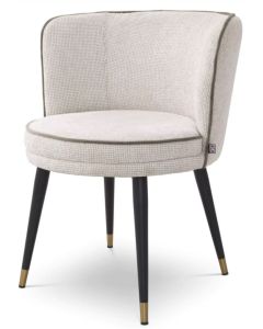 Grenada Lyssa Off White Swivel Dining Chair