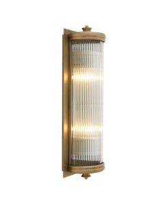 Glorious Large Brass Wall Lamp
