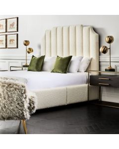 Rogue King Boucle Bed - Customise