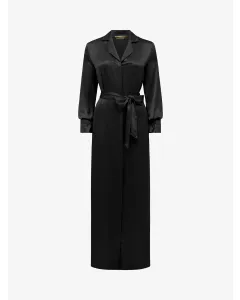 Elizabeth Long Robe - Black