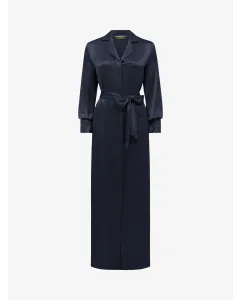 Elizabeth Long Robe - Navy