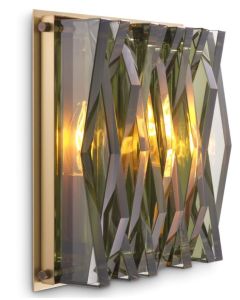 Nuvola Antique Brass Small Wall Lamp