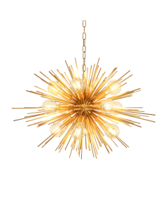 Boivin Matte Brass Chandelier