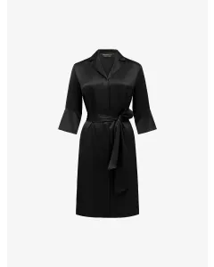 Audrey Short Robe - Black
