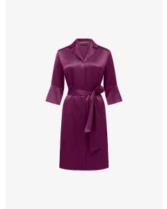Audrey Short Robe - Magenta