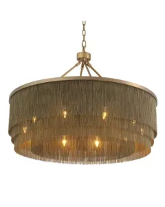 Tissot Antique Brass Large Chandelier