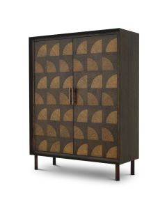 Kumo Charcoal Brown Oak Cabinet 