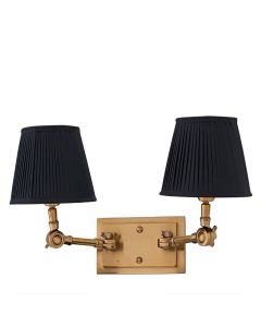 EICHHOLTZ WENTWORTH WALL LAMP DBL/BLK