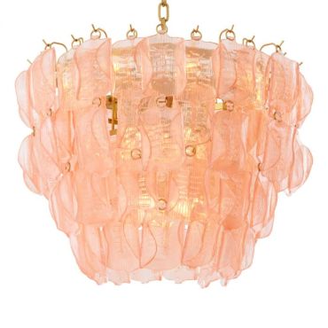Solange Pink Glass Chandelier
