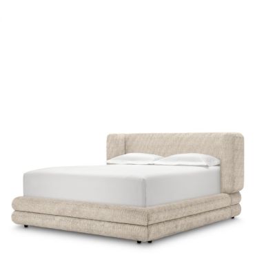 Francisco Creststone Beige King Bed with Mattress