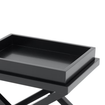 MCARTHUR BLACK SIDE TABLE