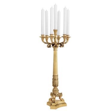 CANDLE HOLDER JEFFERSON BRASS