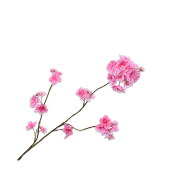 Blossom Spray Light Pink 84cm
