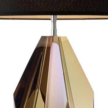 Setai Amber Crystal Glass Table Lamp