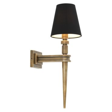 Waterloo Brass Single Wall Lamp
