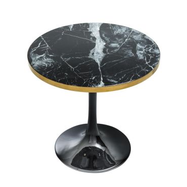 Eichholtz Parme Round Black Side Table
