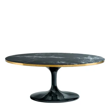 Parme Oval Black Coffee Table