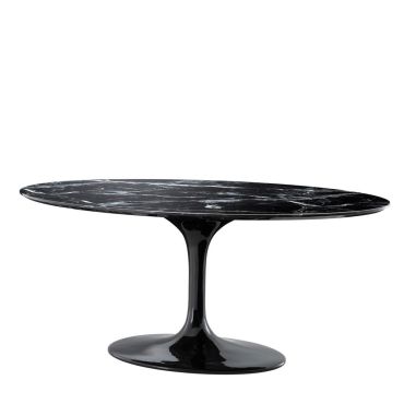 Eichholtz Solo Oval Black Dining Table 
