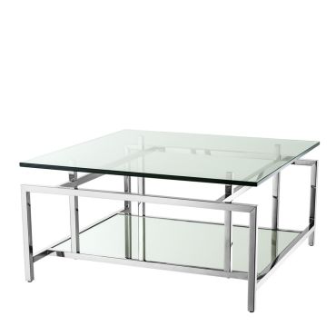 Superia Polished Stainless Steel Coffee Table