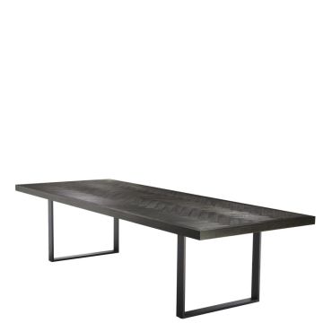 Melchior Large Charcoal Oak Dining Table