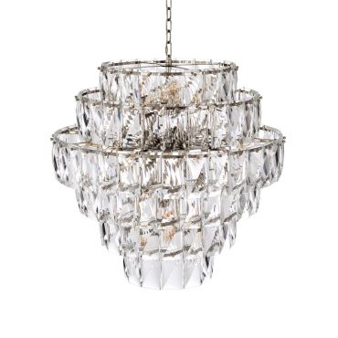 Amazone Large Nickel Chandelier