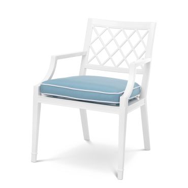 Paladium White Outdoor Dining Armchair