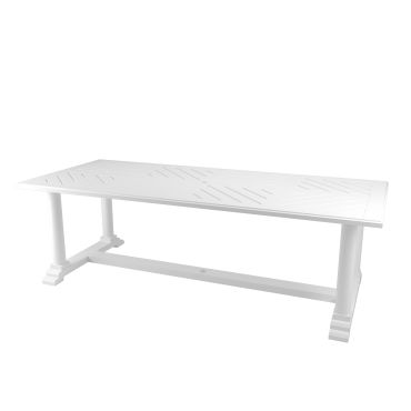 Bell Rive White Outdoor Rectangle Dining Table